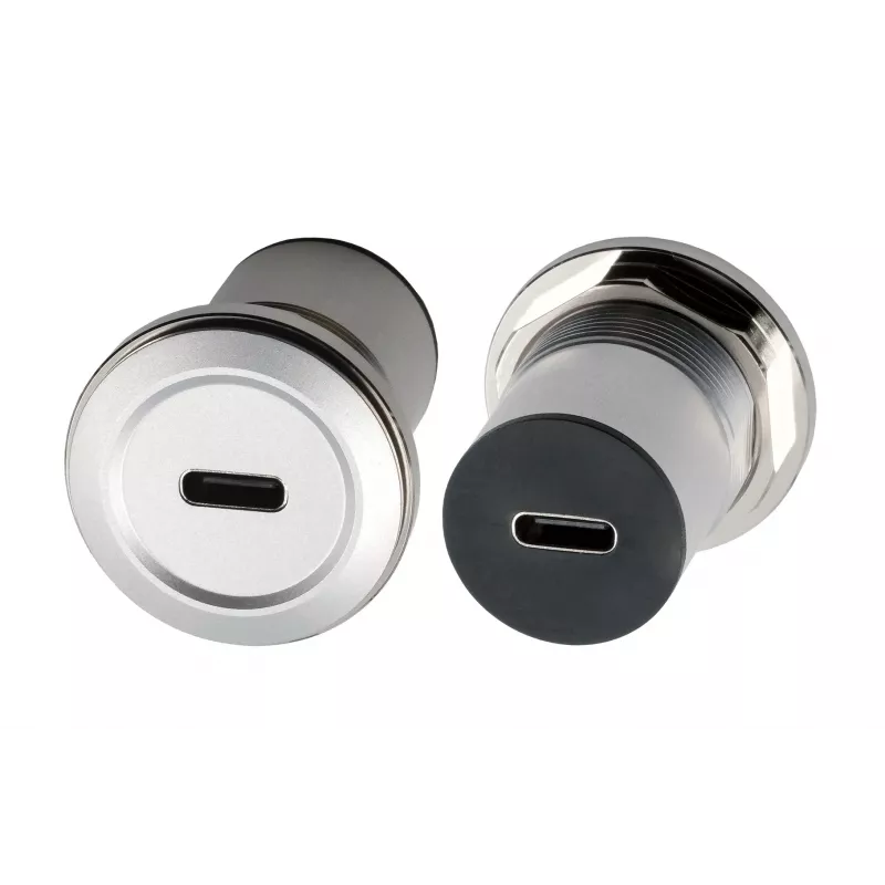 EXSYS EX-49195 USB-C Buchse zu USB-C Buchse Einbauadapter, Metall, USB 3.2 Gen 1