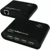 EXSYS EX-1445 Gigabit Ethernet Extender Kit über 2-Draht, 500 m, Schwarz