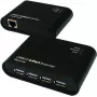 EXSYS EX-1445 Gigabit Ethernet Extender Kit über 2-Draht, 500 m, Schwarz