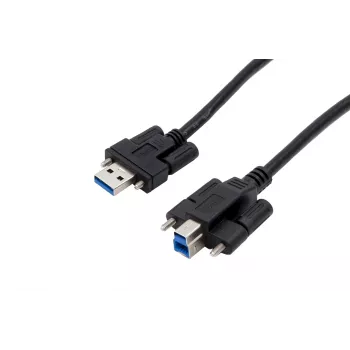 EXSYS EX-K1572V USB 3.0 Kabel, 2m, Typ A Stecker zu Typ B Stecker, Schwarz