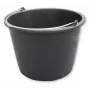 Bradas KTW20 Baueimer 20 L PVC Schwarz Rund mit Metallbügelgriff und Volumenskala