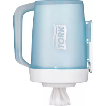 TORK Mini Centrefeed Spender Weiß und Türkis M1 658002