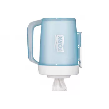 TORK Mini Centrefeed Spender Weiß und Türkis M1 658002