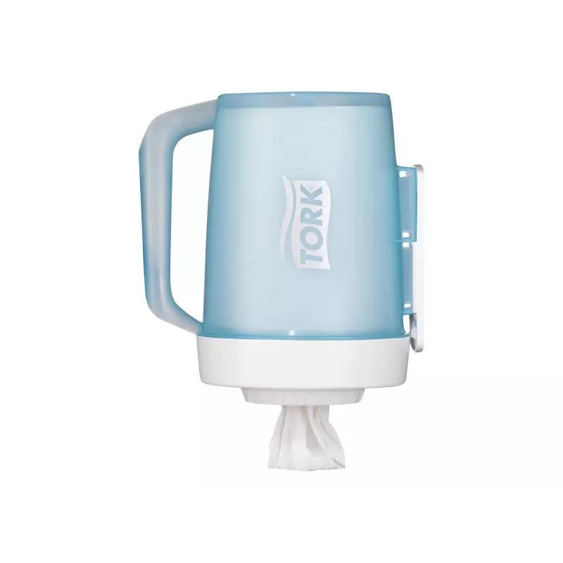 TORK Mini Centrefeed Spender Weiß und Türkis M1 658002
