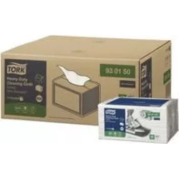 TORK Extra Strong Reinigungstücher Weiß W8, 8 x 50 Tücher 930150, Insgesamt 400 Tücher