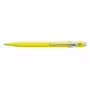 Caran d'Ache 849 PopLine Fluo Kugelschreiber, fluoreszierendes Gelb, blaue Tinte, Medium 849.470