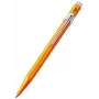 Caran d'Ache 849 PopLine Fluo Kugelschreiber, Fluo Orange, Blaue Tinte, Medium 849.030