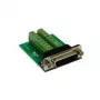 EXSYS EX-49015 D-SUB 15-pol Stecker auf 16-pol Schraubklemmenblock Adapter, Grün/Silber