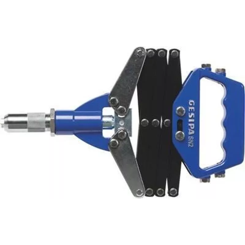 GESIPA Blindnietzange SN 2 für Blindniete 3,0-6,4 mm mit 7 Mundstücken 7120028