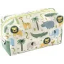 FABER-CASTELL EBERHARD FABER Jumbo Safari Federmäppchen Polyester mit großem Hauptfach, Reißverschluss, 1 Stück (577438)