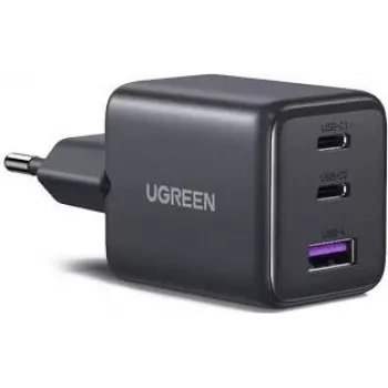 UGREEN 30W 3-Port GaN II Schnellladegerät USB-A & 2 x USB-C Schwarz (55536)