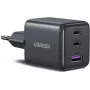 UGREEN 30W 3-Port GaN II Schnellladegerät USB-A & 2 x USB-C Schwarz (55536)
