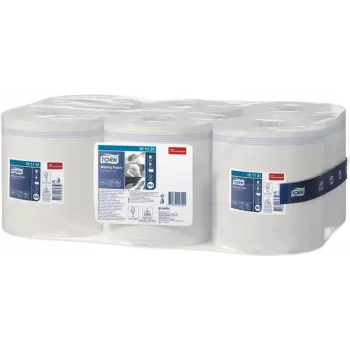 Tork Wischtuch 151131, 1-lagig, Weiß, 21,5 cm x 275 m, 6 Rollen/Pack