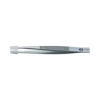 C.K Tools T2364 Industrielle Pinzette 120 mm Edelstahl Feine Spitze Gerade Antimagnetisch Säurebeständig