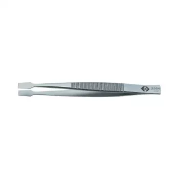 C.K Tools T2364 Industrielle Pinzette 120 mm Edelstahl Feine Spitze Gerade Antimagnetisch Säurebeständig