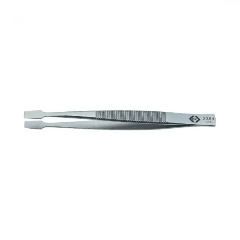 C.K Tools T2364 Industrielle Pinzette 120 mm Edelstahl Feine Spitze Gerade Antimagnetisch Säurebeständig