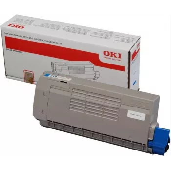 OKI 43866107 Original Cyan Toner Cartridge, 10.000 Seiten, für C5850/C5950/MC560 Serie