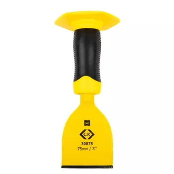 C.K Tools T3087S 3 Flachmeißel 75 mm Klingenbreite, 220 mm Länge, Sechskantschaft