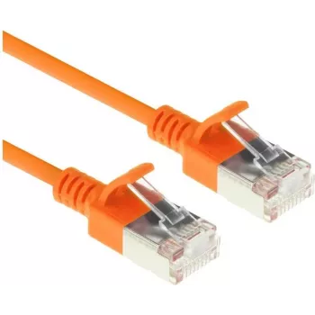 ACT DC7130 0,15m LSZH U/FTP CAT6A Datacenter Slimline Patchkabel Snagless RJ45 Orange
