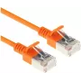 ACT DC7130 0,15m LSZH U/FTP CAT6A Datacenter Slimline Patchkabel Snagless RJ45 Orange