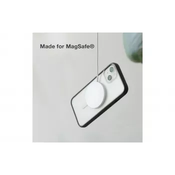 Woodcessories ECO643 iPhone 14 Plus Hülle - Umweltfreundliche schwarze & transparente Rückseitenabdeckung