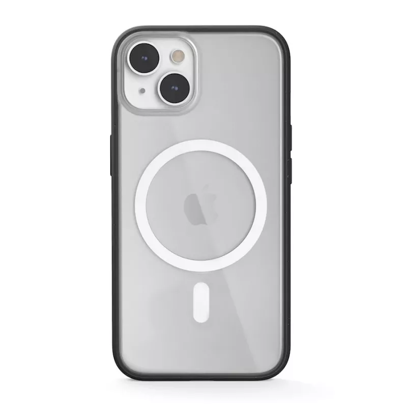 Woodcessories ECO643 iPhone 14 Plus Hülle - Umweltfreundliche schwarze & transparente Rückseitenabdeckung