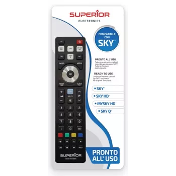SUPERIOR ELECTRONICS Ersatz-Fernbedienung SUPTRB027 für Sky - Schwarz