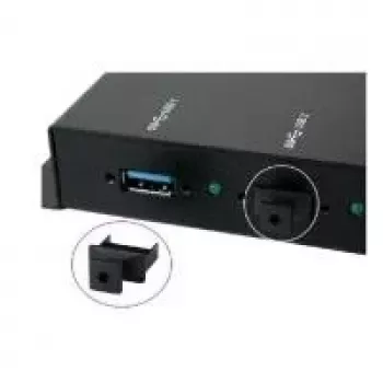 EXSYS EX-1111 USB Typ-A Anschluss-Staubschutzabdeckungen (10er-Pack, Schwarz)