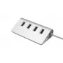 EXSYS EX-1134-2 USB 3.2 Gen 1 4-Port-Hub mit USB-C-Kabel und USB-A-Adapter