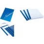 PAVO Thermobindemappe A4 1,5 mm Blau Lederstruktur Kartonrücken Transparent Vorderseite - 1 Stück 8011568