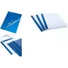 PAVO Thermobindemappe A4 1,5 mm Blau Lederstruktur Kartonrücken Transparent Vorderseite - 1 Stück 8011568