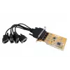 EXSYS 4-Port RS-232 PCI Serielle Karte mit FTDI Chipsatz (EX-41084)