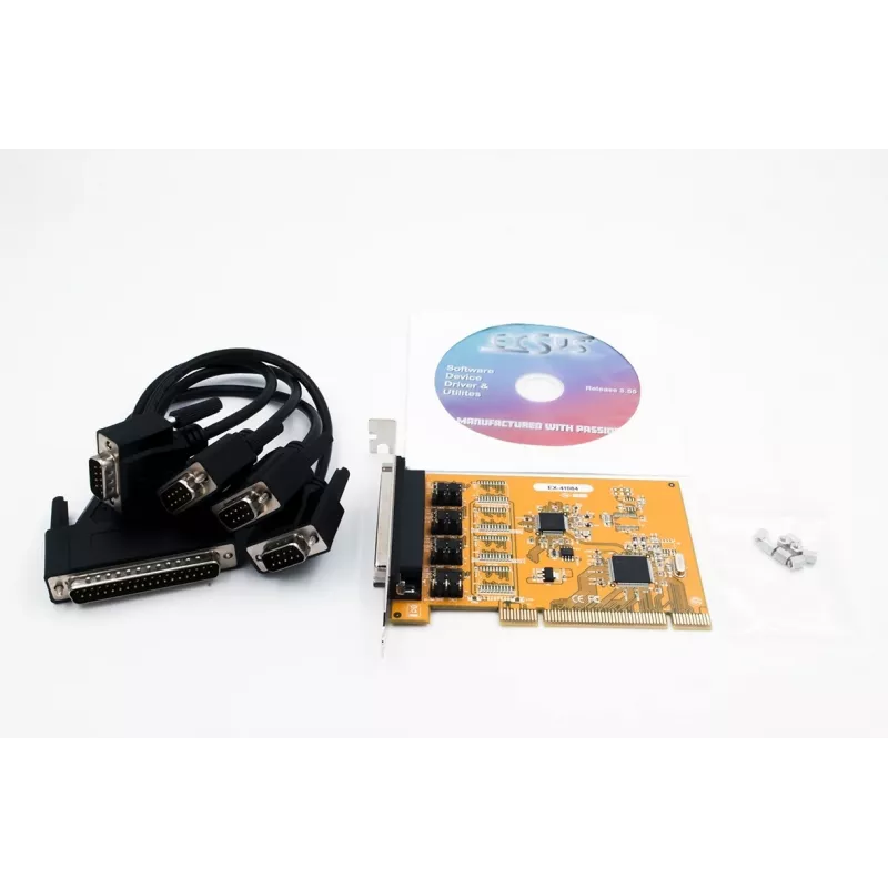 EXSYS 4-Port RS-232 PCI Serielle Karte mit FTDI Chipsatz (EX-41084)