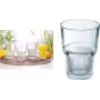 Esmeyer Arcoroc Starline Trinkglas 420 ml, gehärtetes Glas, spülmaschinenfest, stapelbar, 6er-Set 384-6735