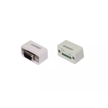 EXSYS EX-47995 9-Pin D-SUB auf 5-Pin Klemmenblock Seriell Adapter, Weiß