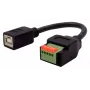 EXSYS EX-49130 USB 2.0 Adapter USB-B Buchse auf 5-Pin Terminalblock mit Drucktaster, 15 cm