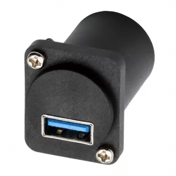EXSYS EX-49155 USB 3.2 Gen 1 D-Typ Einbauadapter, USB-A Buchse zu USB-B Buchse