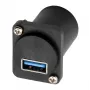EXSYS EX-49155 USB 3.2 Gen 1 D-Typ Einbauadapter, USB-A Buchse zu USB-B Buchse