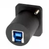 EXSYS EX-49155 USB 3.2 Gen 1 D-Typ Einbauadapter, USB-A Buchse zu USB-B Buchse