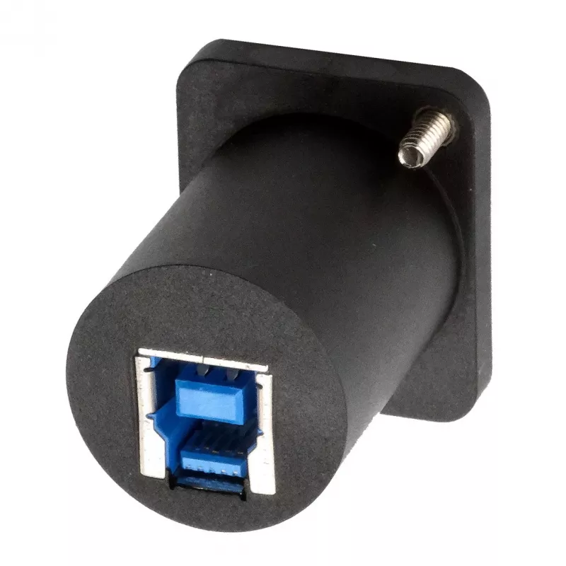 EXSYS EX-49155 USB 3.2 Gen 1 D-Typ Einbauadapter, USB-A Buchse zu USB-B Buchse