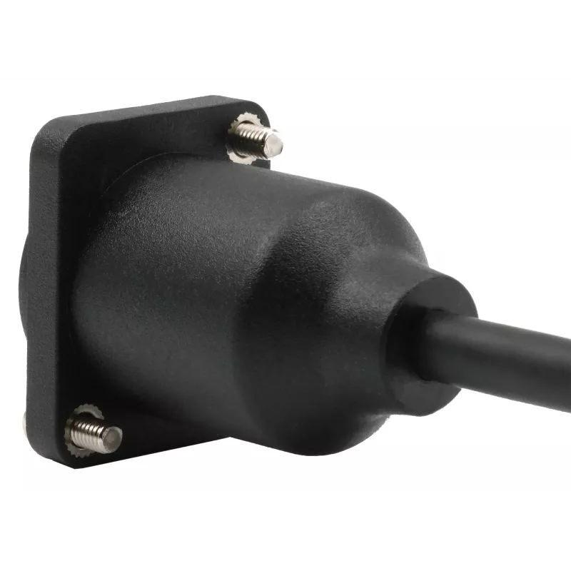 EXSYS D-Typ Einbau-RJ45-Kupplung, Buchse zu Buchse, CAT.5e, 20 cm, geschirmt, Schwarz EX-49160
