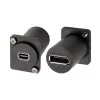 EXSYS EX-49169 D-Typ Adapter Mini DisplayPort Buchse zu DisplayPort Buchse Panel-Montage