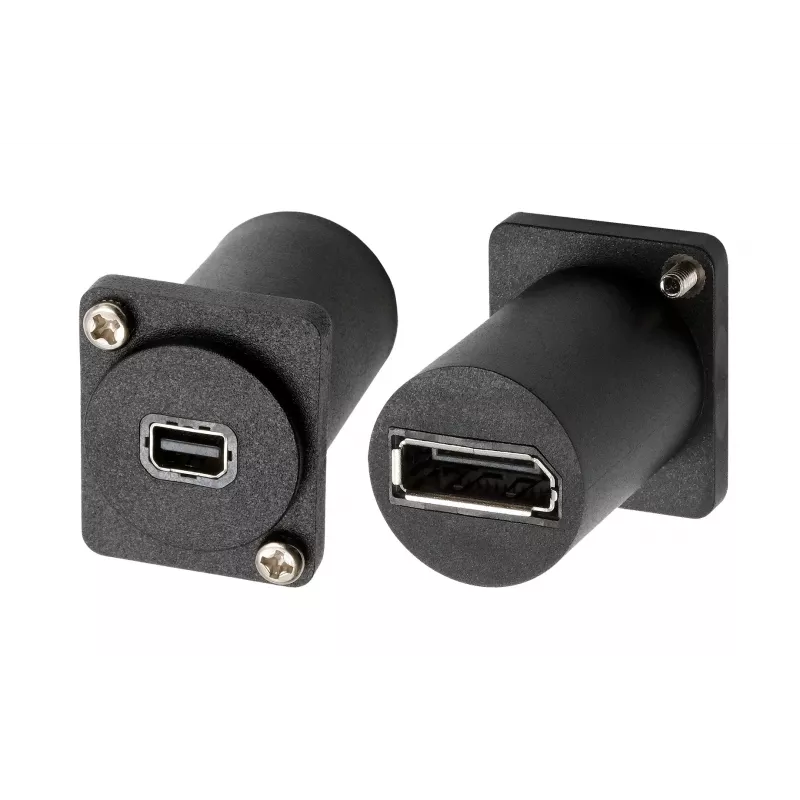 EXSYS EX-49169 D-Typ Adapter Mini DisplayPort Buchse zu DisplayPort Buchse Panel-Montage