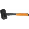 Bradas Gummihammer 450 g Anthrazit/Orange 340 mm Fiberglasstiel rutschfester TPR-Griff DIY-HF6045