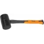 Bradas Gummihammer 450 g Anthrazit/Orange 340 mm Fiberglasstiel rutschfester TPR-Griff DIY-HF6045