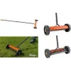 Bradas Rasenvertikutierer auf Rädern, Orange/Anthrazit, Metallrahmen, PVC-Griff, Stahlzinken, 32 cm Arbeitsbreite, 1 Stück (KT-V2045)