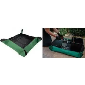 Bradas Umtopfmatte für Pflanzen, 1000 x 1000 mm, Grün/Schwarz, wasserdicht, Oxford 600D Außenmaterial, PE Innenmaterial, 1 Stück (TQ-P2/100)