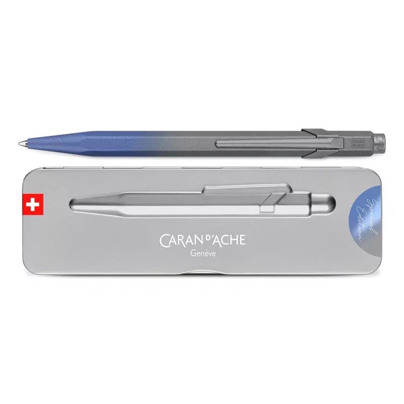 Caran d'Ache 849 Kugelschreiber Storm Blue Claim Your Style 5th Edition Medium Blaue Tinte NM849.589