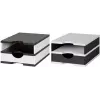 Styro 268-0102.0905S Schreibtischablage Polystyrol Schwarz / Weiß