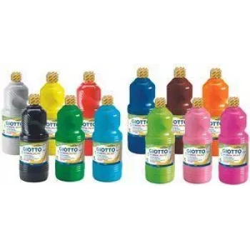 GIOTTO Schulmalfarbe Gouache, 1000 ml, verschiedene Farben, F53570000